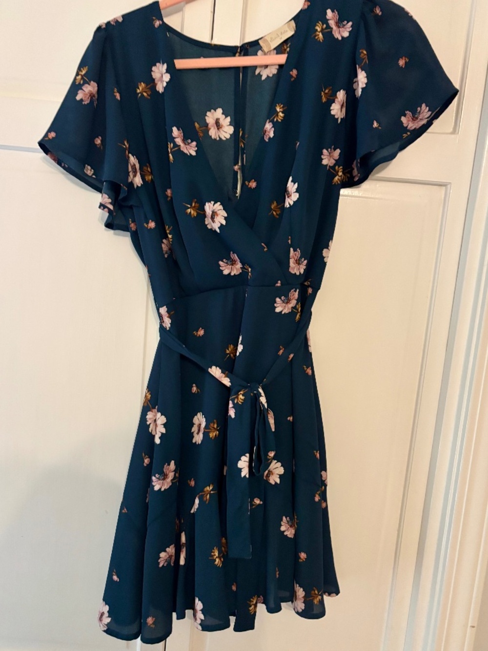 Altar'd State Navy Floral Dress Medium M